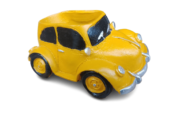 Yellow Vintage Car Planter - Pot