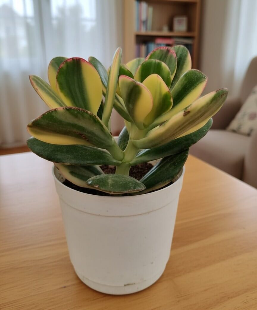 Jade Plant Variegated (Crassula Ovata Variegated)